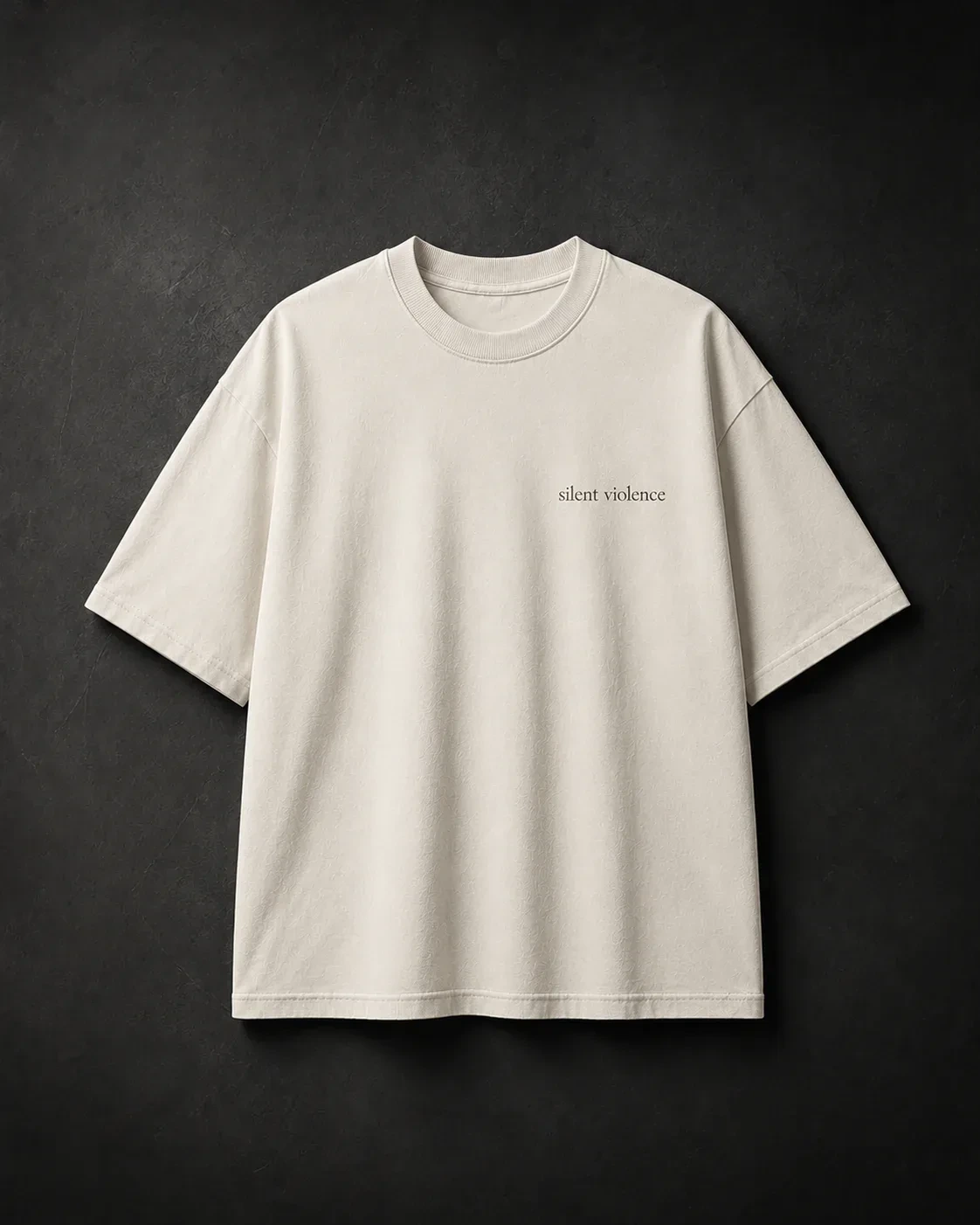 Signature Box Tee — Bone Ivory