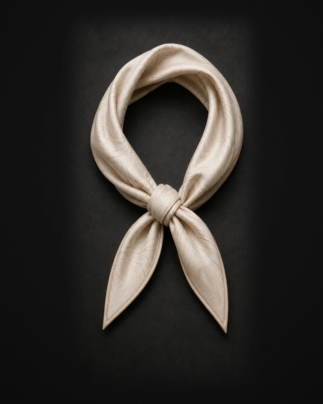 Veil Scarf Collar — Bone Ivory