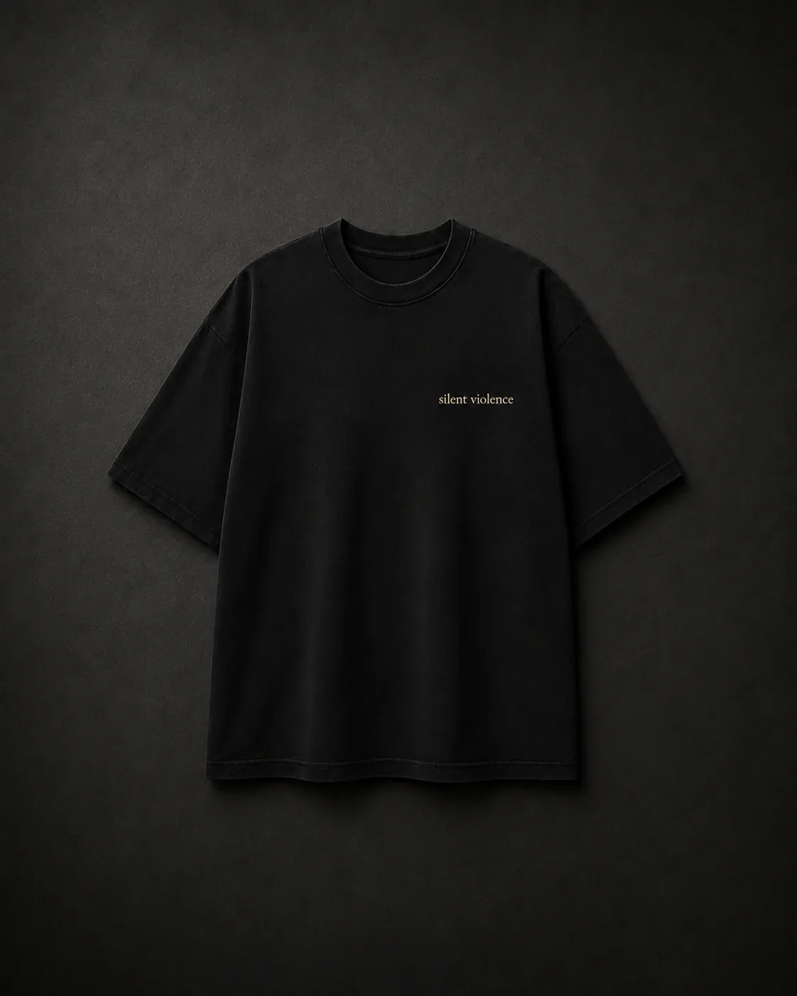 Insignia Backprint Tee — Deep Black