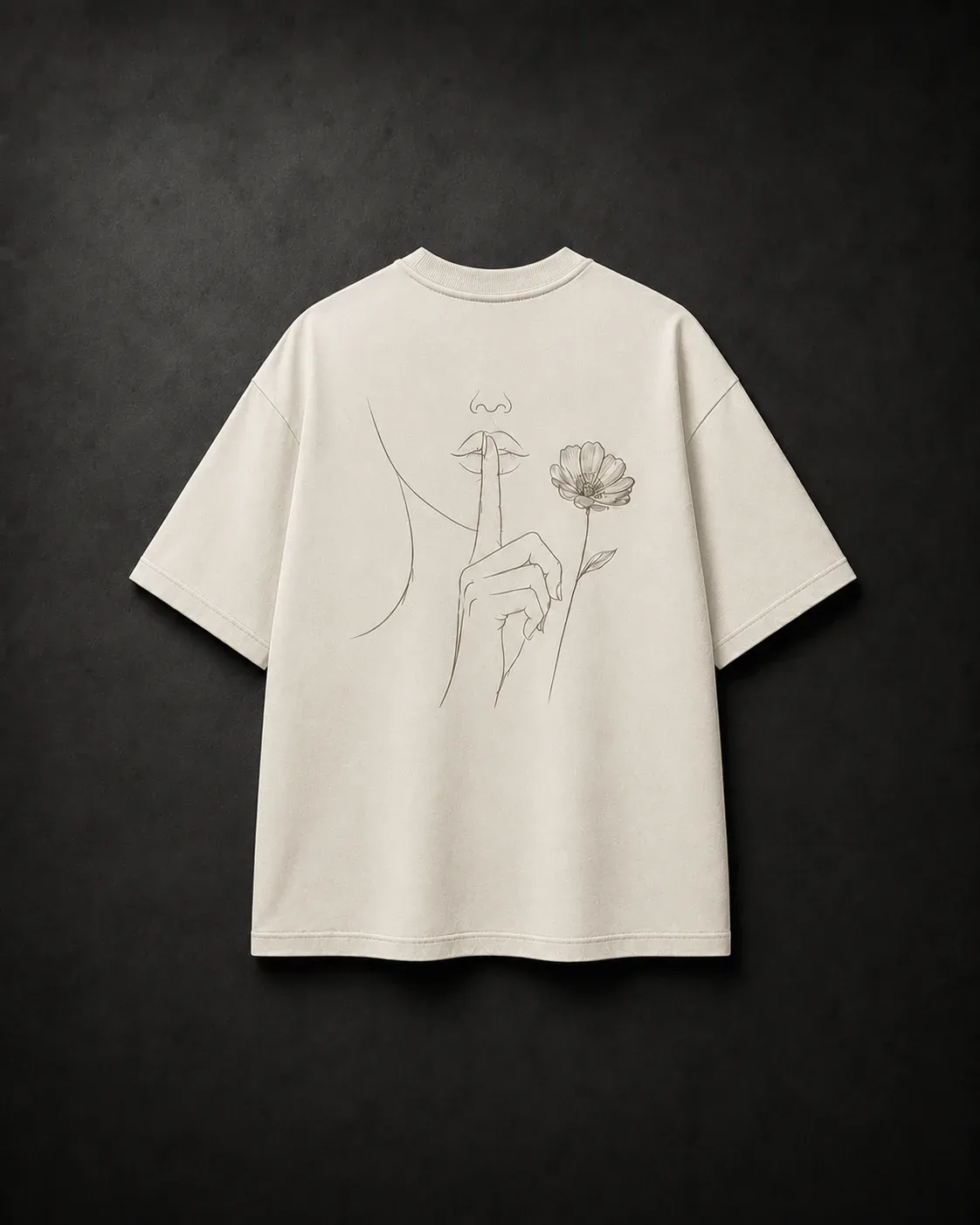 Insignia Backprint Tee — Bone Ivory