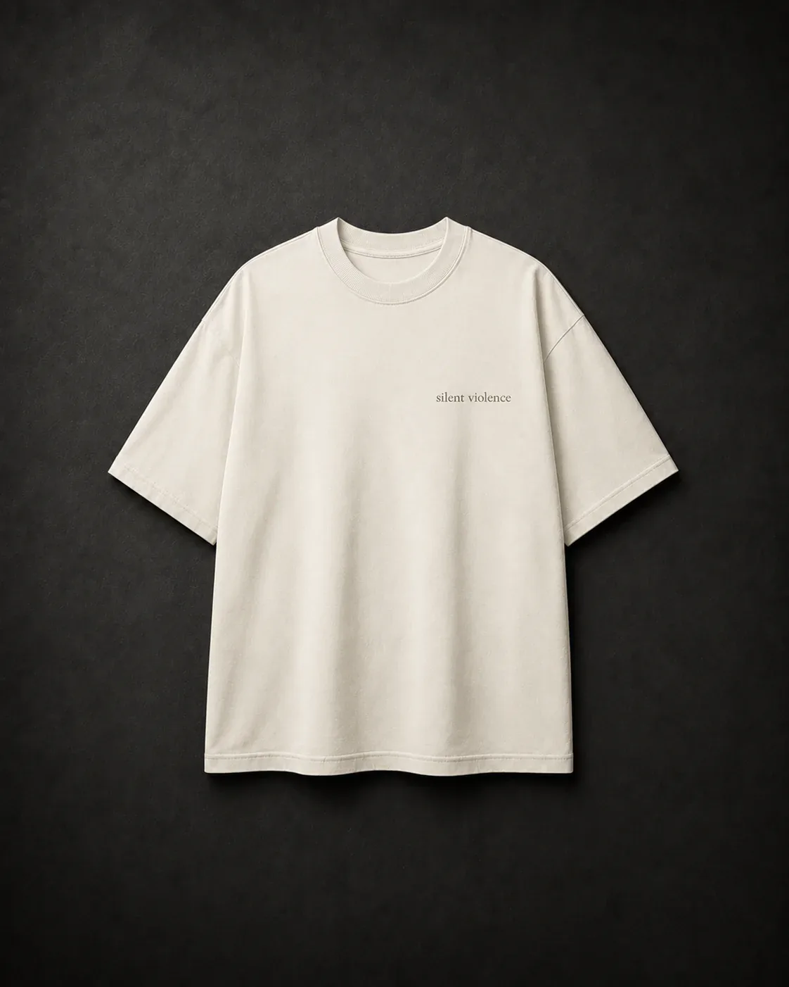Insignia Backprint Tee — Bone Ivory